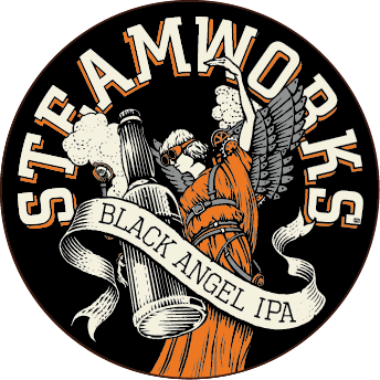 Logo of Steamworks Black Angel IPA