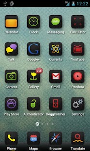 Free My Home theme - Black neon APK