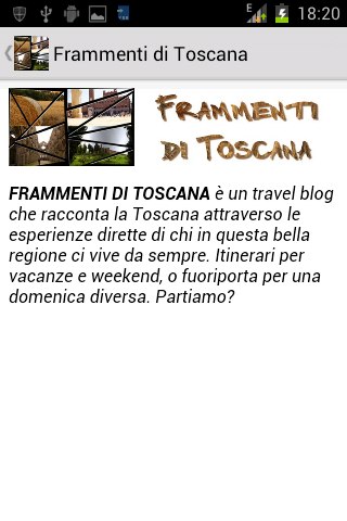 Frammenti di Toscana - Blog