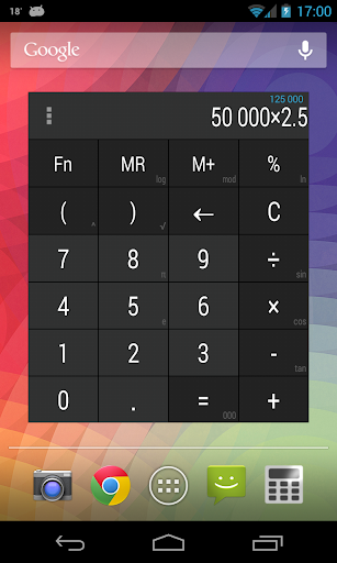 Calculator + Widget 21 themes