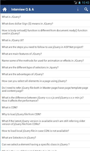 【免費生產應用App】JQuery Interview Q and A-APP點子