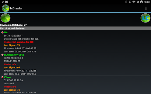 Bluetooth Scanner - btCrawler