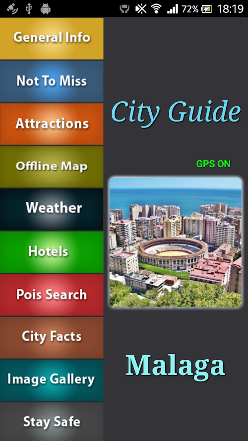 Android application Malaga Offline Travel Guide screenshort