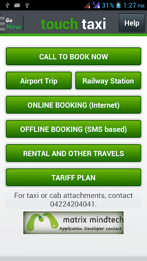 TouchTaxi - easy taxi booking