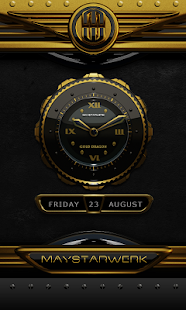Zlatý drak Clock Widget - náhled