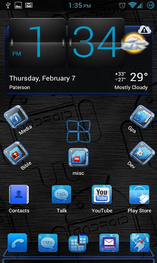 Blue Classic Next launcher