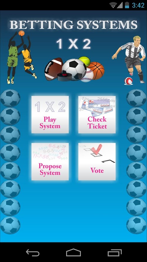 Android application Betting Systems screenshort