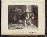 Fotoreproductie van een prent naar een schilderij van Edwin Henry Landseer