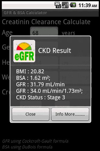 Fresenius Gfr Calculator : Stage 1 Kidney Disease (Symptoms ...