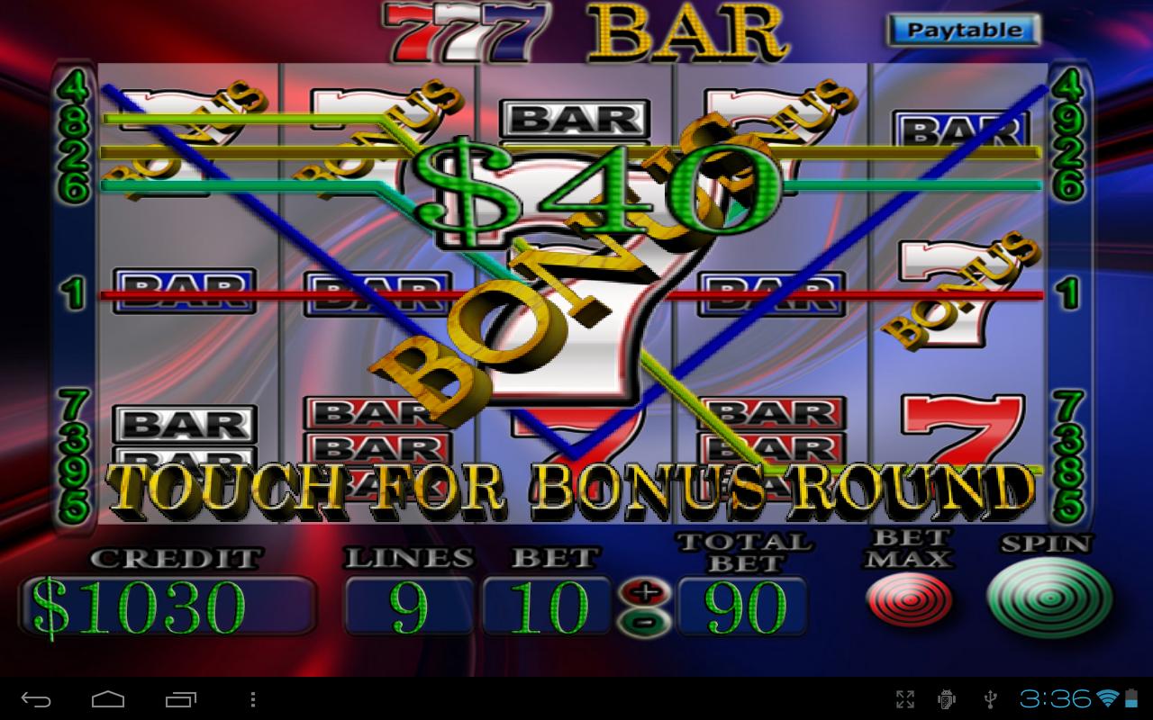 Android application 7s &amp; BAR Vegas Slot Machine screenshort