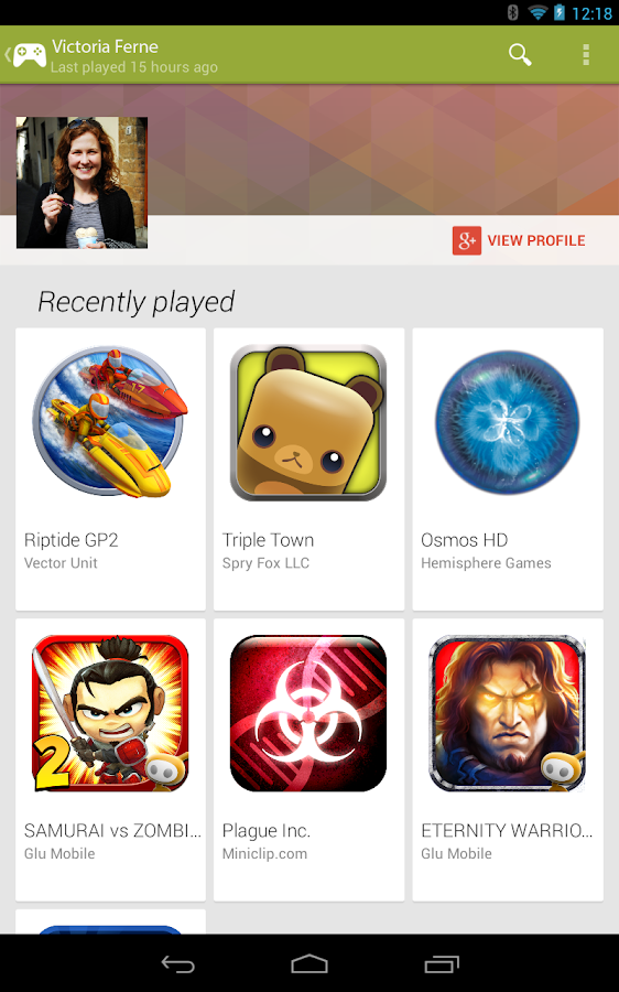 Google Play Games - screenshot