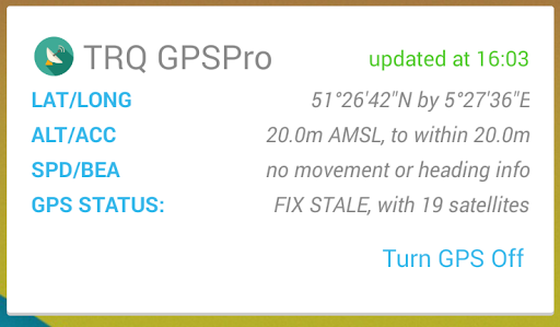 GPS Status Widget by TRQ