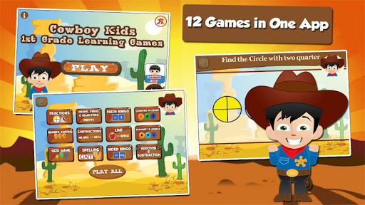 Cowboy Kids First Grade Games
