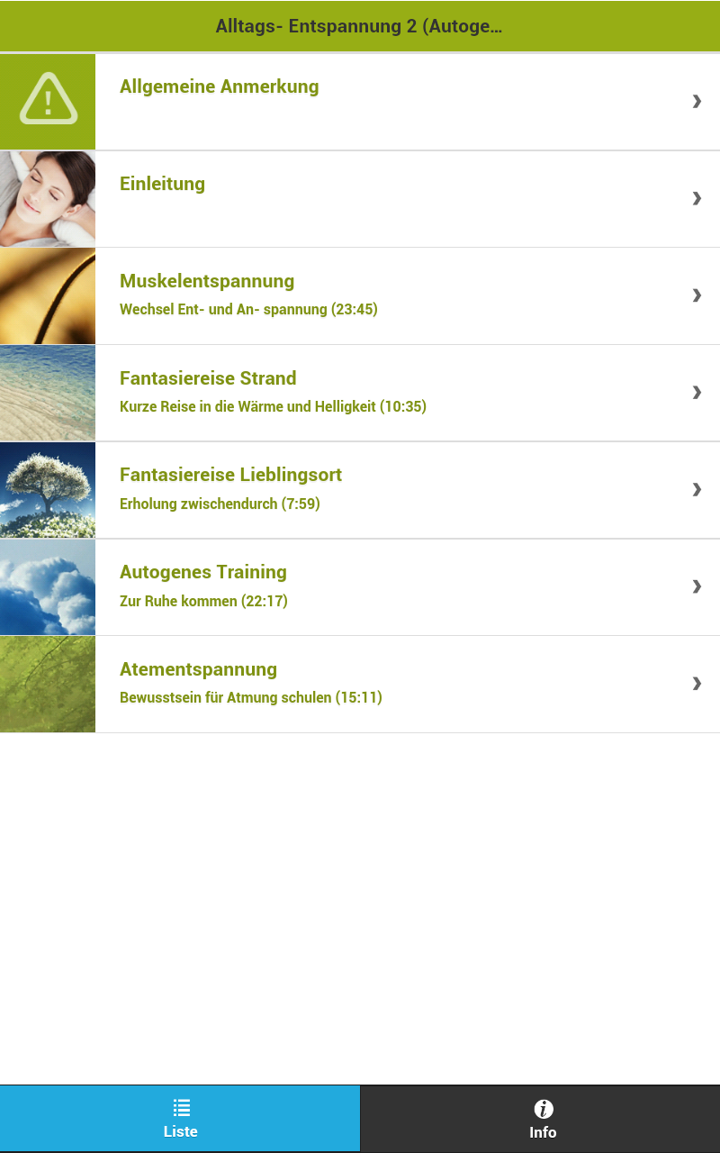 Alltags- Entspannung 2 Screen 2
