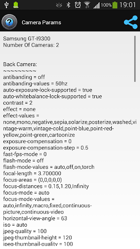 Camera Parameters