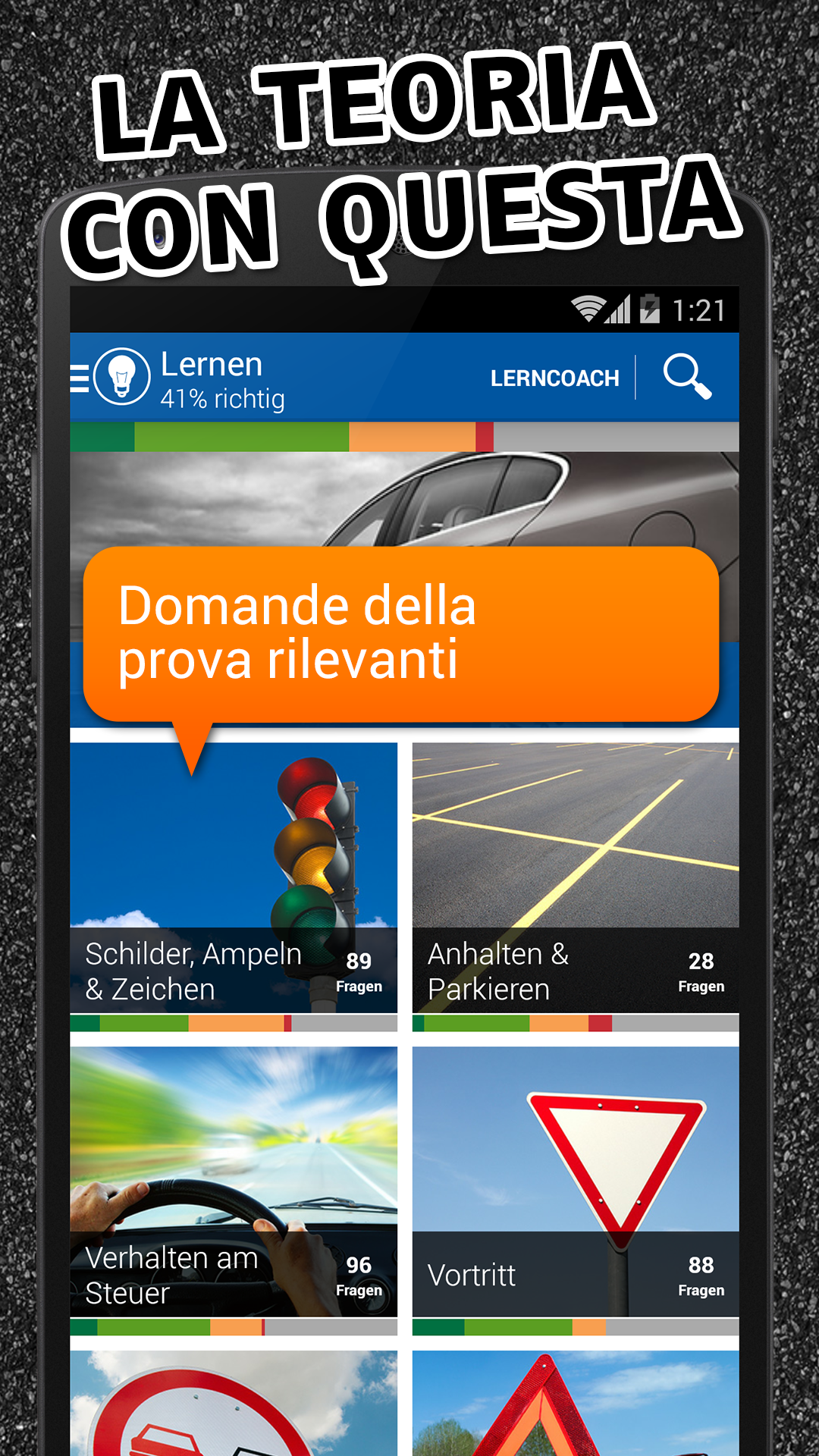 Android application iTheory Standard Driving Exam screenshort
