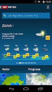 SRF Meteo - Wetter Prognose screenshot for Android