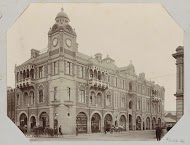 Gezicht op de Mutual Buildings te Johannesburg