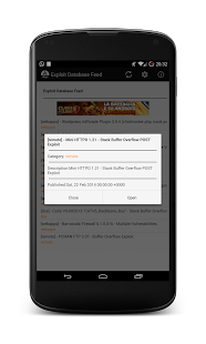 Exploit Dabase Feed Screenshots 1
