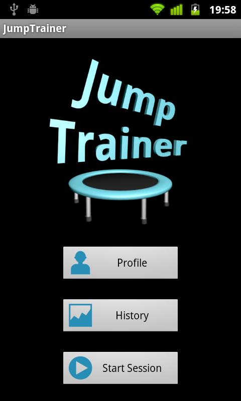 Android application JumpTrainer screenshort