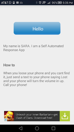 【免費生產應用App】SARA- Self Automated Response-APP點子