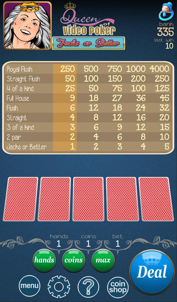 Queen Of Video Poker Plus Screen 2