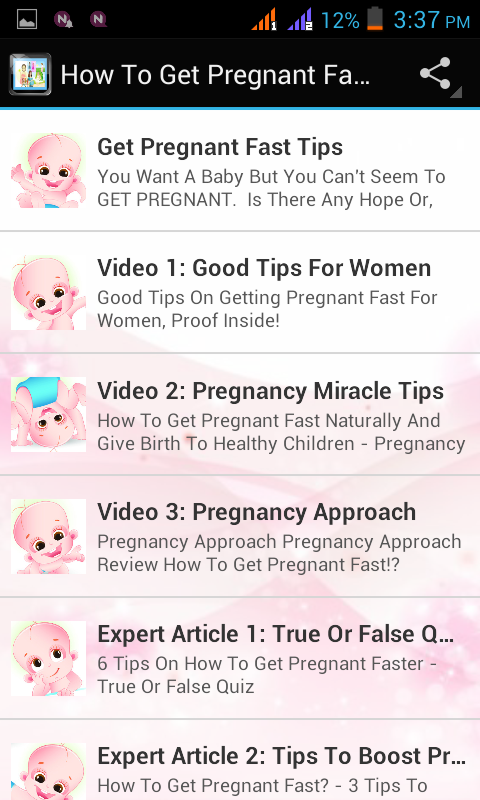 How To Get Pregnant Fast? - Android Apps on Google Play