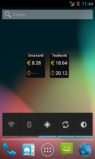 Matkakortti Widget