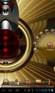 Next Launcher Thème d'or rouge - screenshot thumbnail