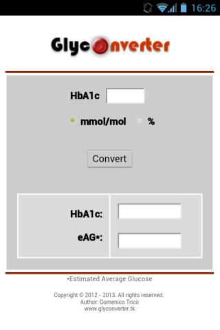 Glyconverter - 糖化血紅蛋白轉換器