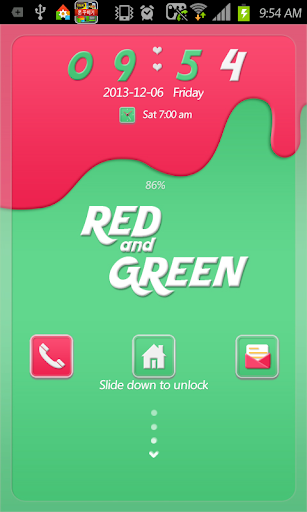 GreenRed go locker theme