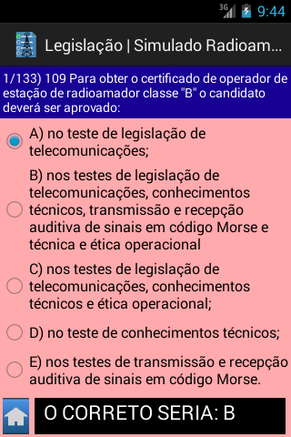 Simulado Radioamador Screen 2