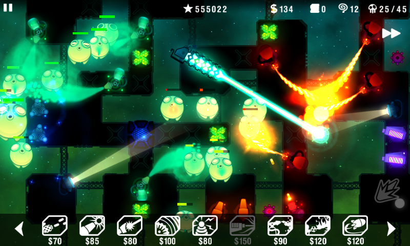 Android application Radiant Defense screenshort