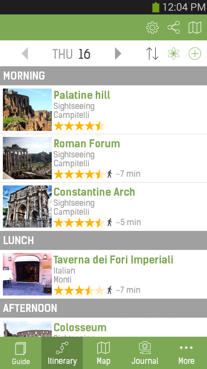 Rome Travel Guide – mTrip Screen 3