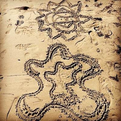 doodling on the sand...