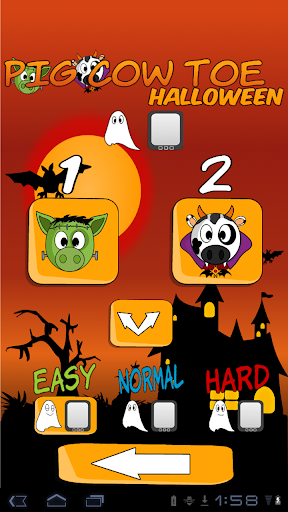 【免費棋類遊戲App】Pig Cow Toe Halloween-APP點子