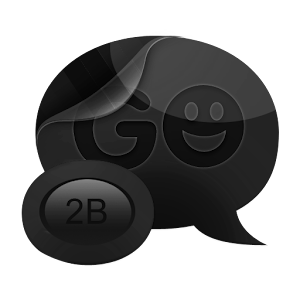 GO SMS PRO THEME Black Gloss.apk 1.3