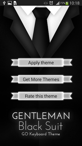 Gentleman Black Suit Keyboard