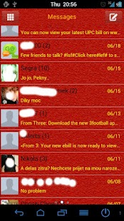 RedStone theme for GoSMS Pro Screenshots 0
