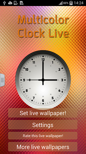 【免費個人化App】Multicolor Clock Live-APP點子