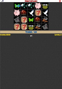 PhotoPairs. Memory game. Screenshots 1