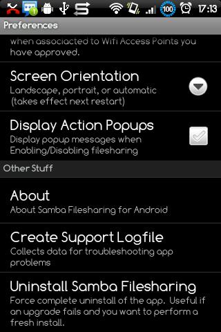    Samba Filesharing for Android- screenshot  