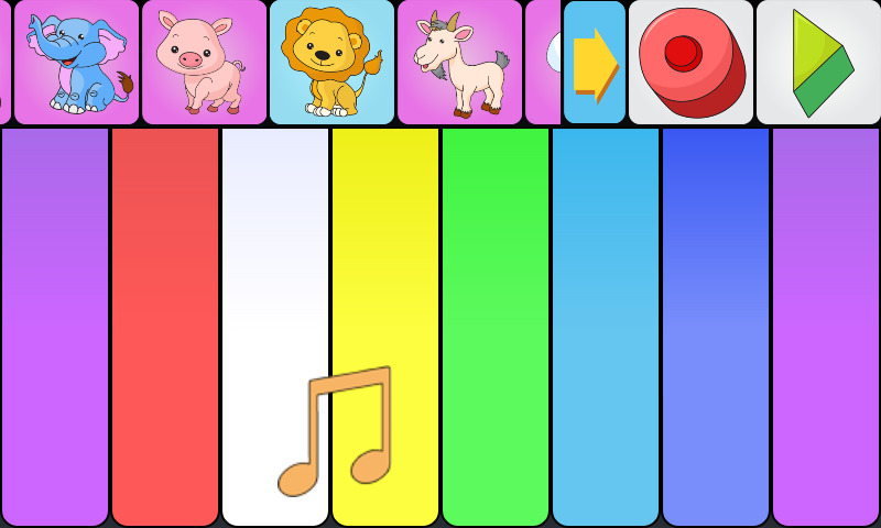 Animal sounds piano for kids Screen 2