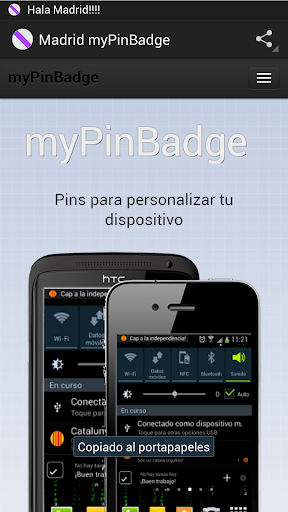 Madrid myPinBadge