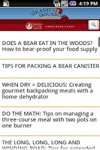 Sierra Club: Granite Gourmet Screenshots 0