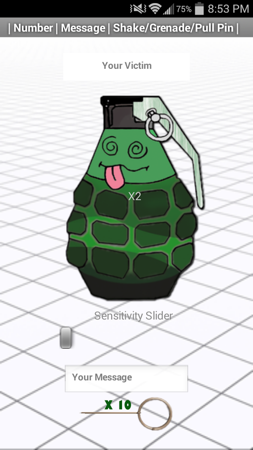 Android application Text Grenade screenshort