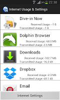Internet Usage & Settings APK تصویر نماگرفت #3