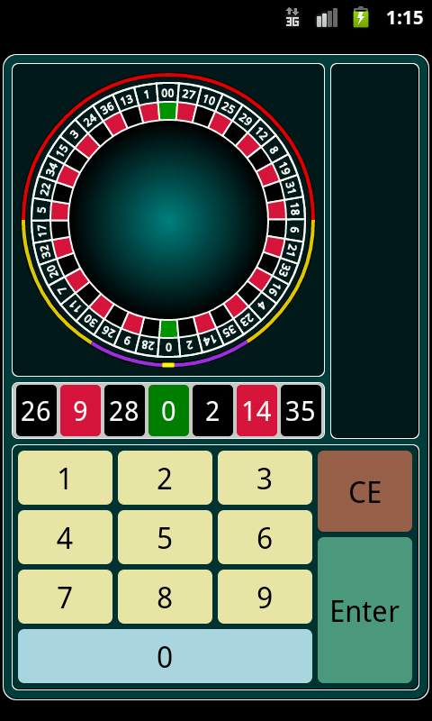 Android application Roulette Analyst screenshort