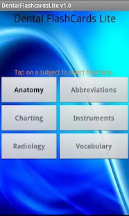Dental Flashcards Lite Screenshots 0