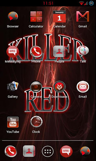 CM9 CM10 Killer Red Theme